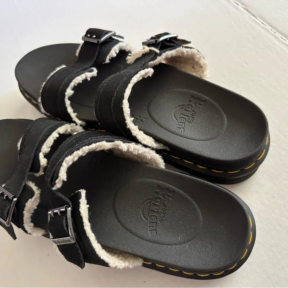 Dr Martens Myles Platform Sandals with Sherpa Lining Mens 14 EU 48